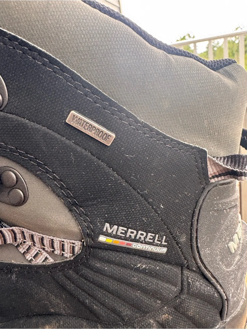 Merrell Chameleon Thermo 8 Waterproof Winter Hiking Boots Men's 12 Black